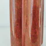 Quadrilobe red ceramic vase