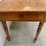 Table de ferme en merisier massif XIX siècle