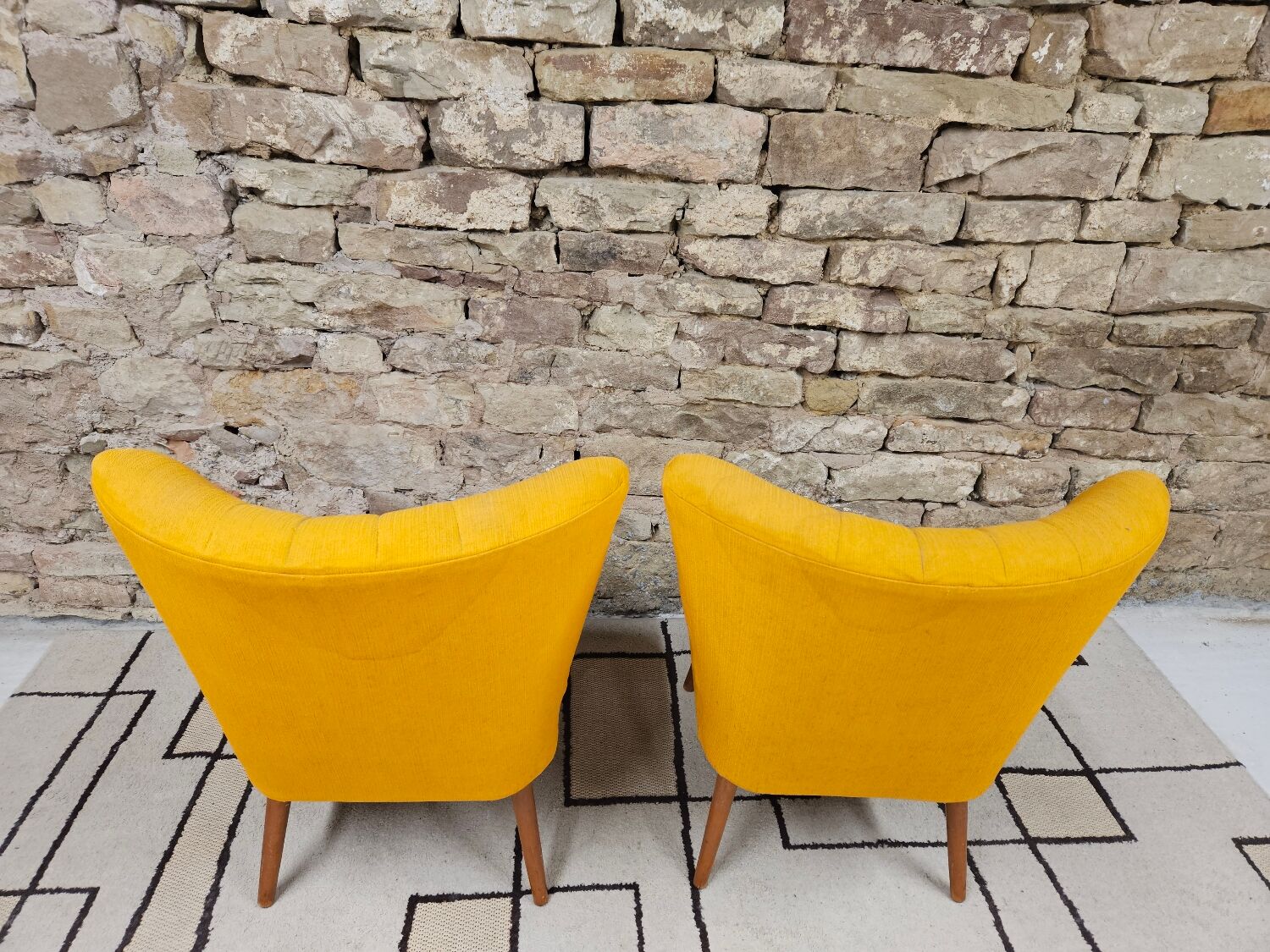 Pair of cocktail armchairs 1960s