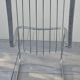 Set of 2 chrome metal chairs, Italian style from the 1970s.