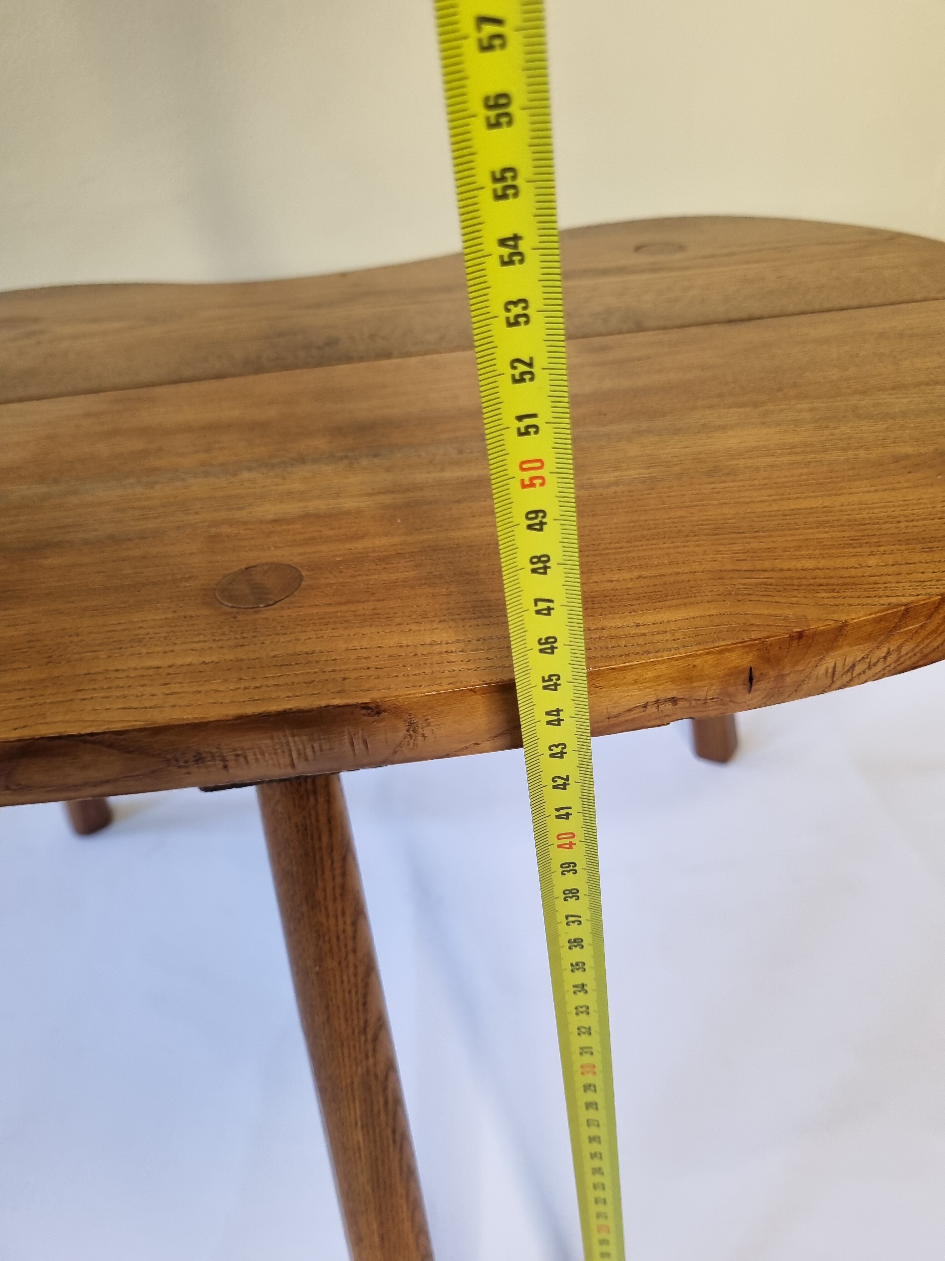 Vintage solid wood bean coffee table