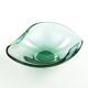Mid-century modern decorative bowl, glass, Val Saint Lambert, Belgium, 1950s