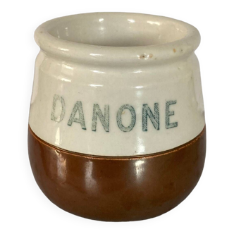 Danone stoneware pot