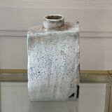 Raku ceramic vase