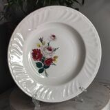 Flowery deep plate