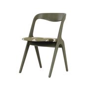 Chaise verte, design danois, années 1970, production : Danemark