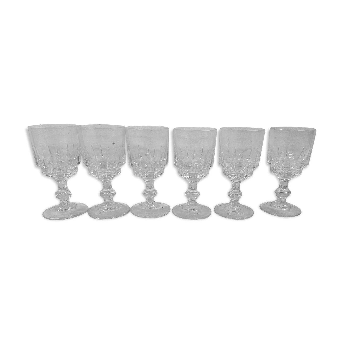 Set of 6 digestive glasses