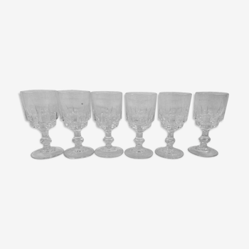 Set of 6 digestive glasses