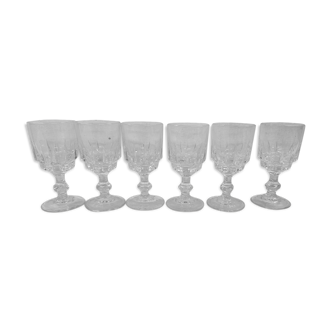 Set of 6 digestive glasses