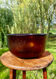 Vintage saladier en verre ambré texturé marron Arcoroc Sierra