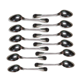12 small spoons CHRISTOFLE model CHINON silver metal