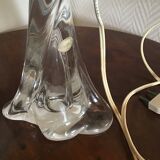 Crystal foot bedside lamp