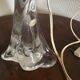 Crystal foot bedside lamp