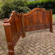 Antique solid walnut boat headboards