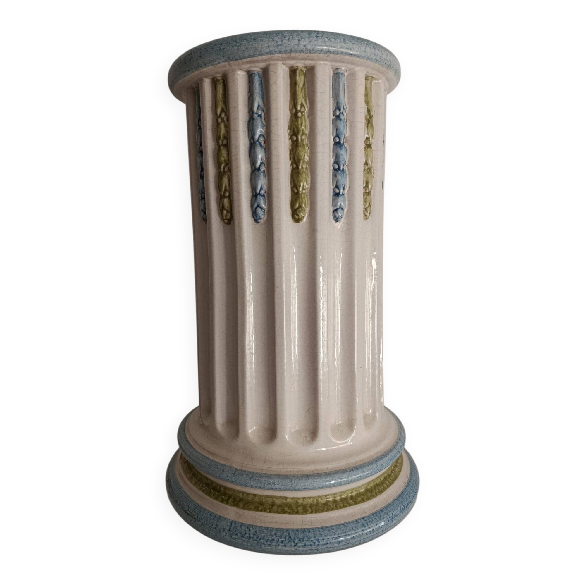 Art Deco column in ceramic