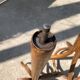 Baumann bistro style 1960s curved wood swivel parrot coat rack