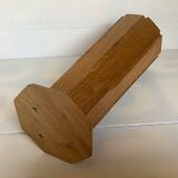 Large octagonal wooden vase