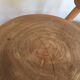 Pair of tripod stools of farm in raw Elm