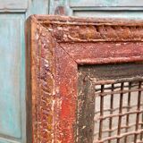 Antique Iron Jali Window Mirror Frame 62x70cm
