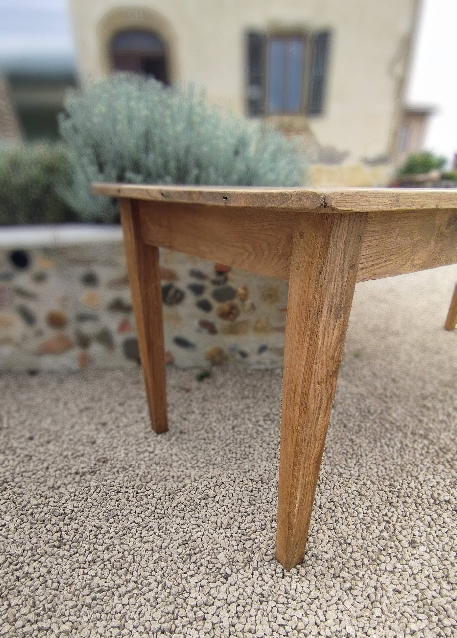 Solid oak farmhouse table 220 X 80 cm