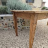 Table de ferme en chêne massif 220 X 80 cm