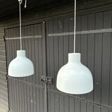 2 metal pendant lights - Sweden 70s/80s