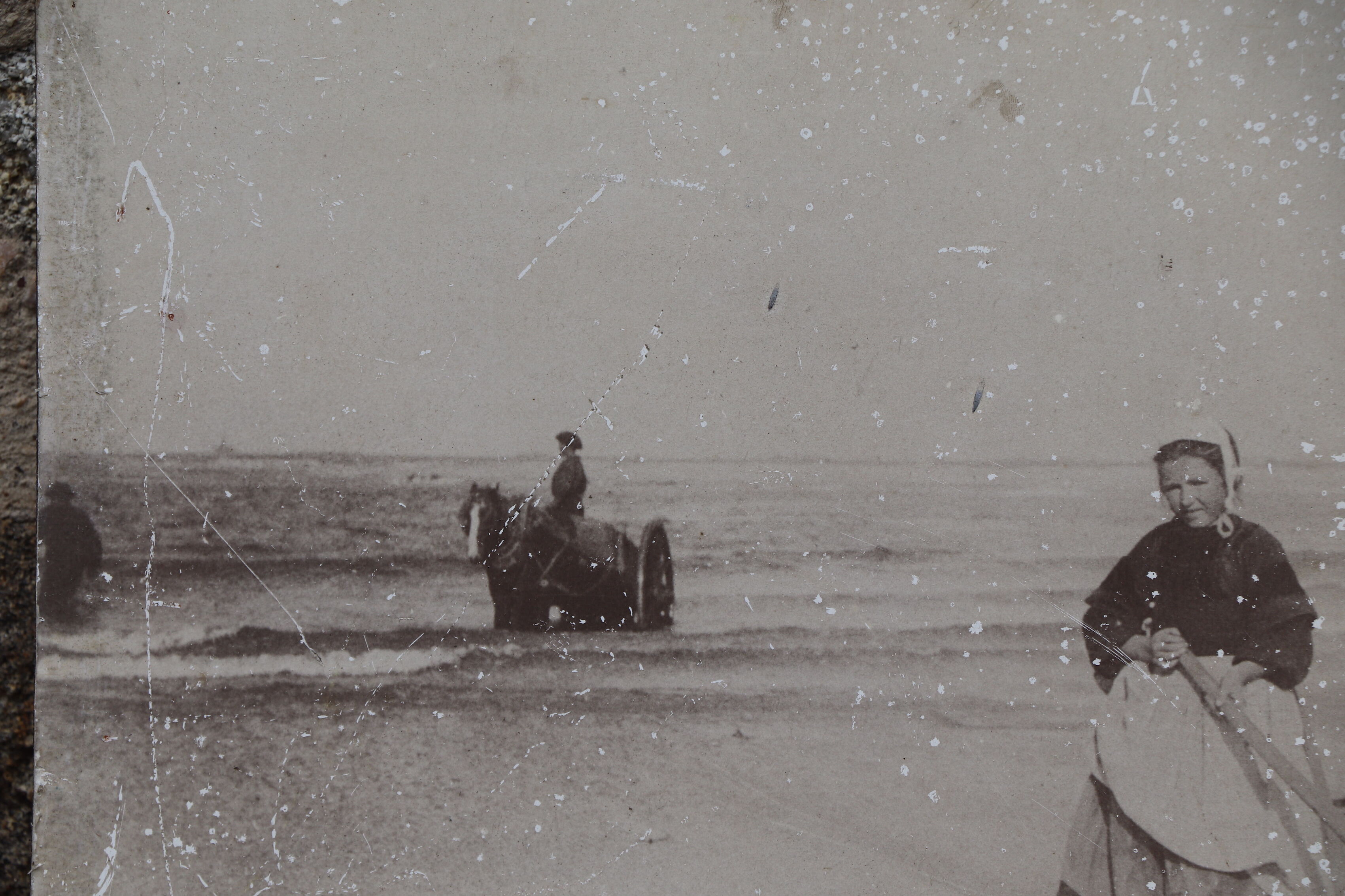 Photo old Brittany fishing and beach