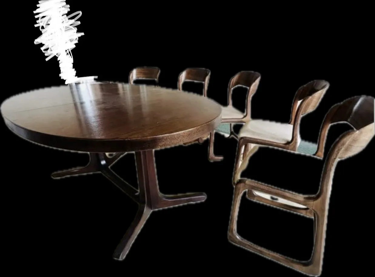 Scandinavian baumann dining table chairs