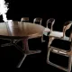 Scandinavian baumann dining table chairs