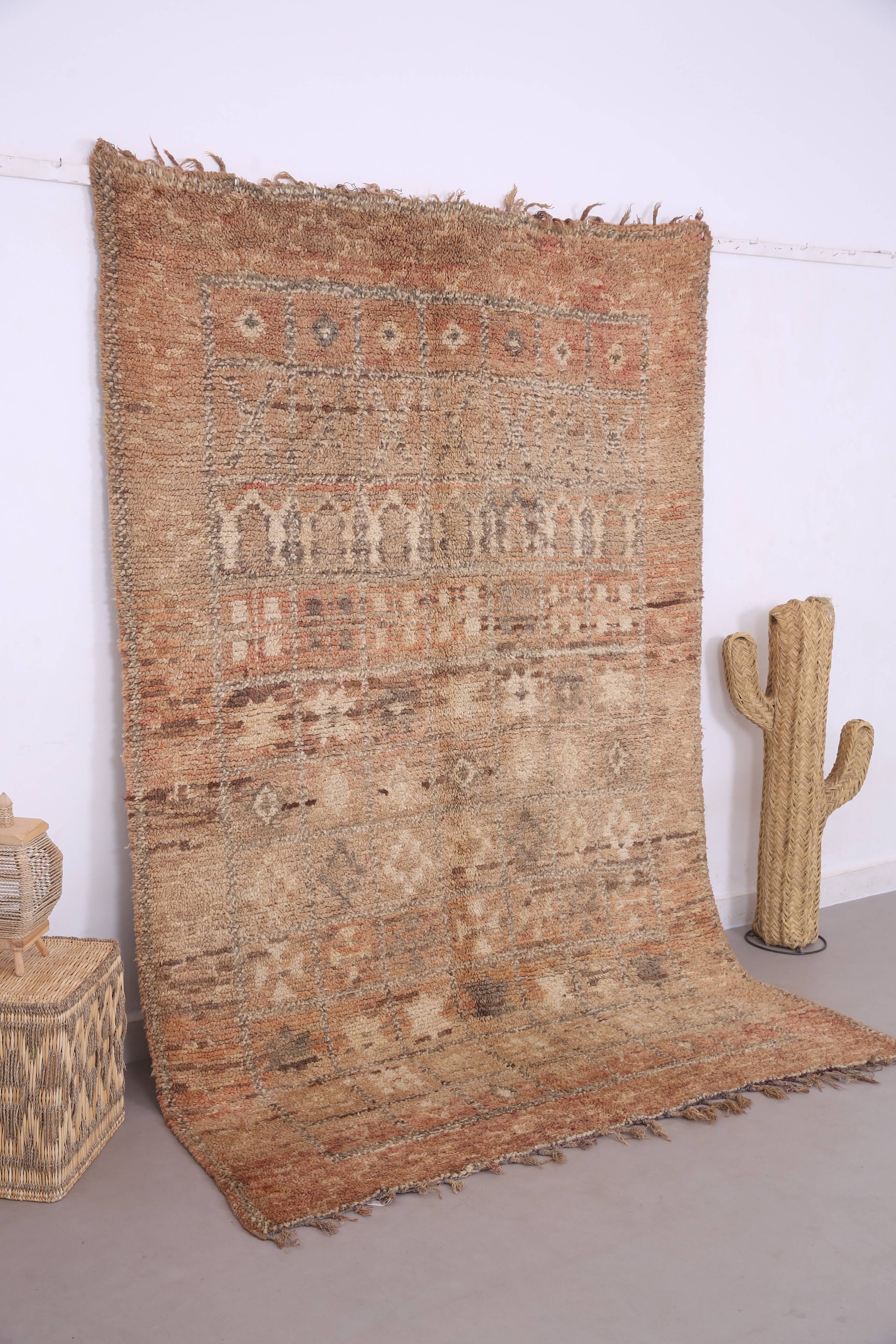 Peach Vintage Moroccan Rug 174 x 263 cm - Berber Wool Rug - Handmade rug