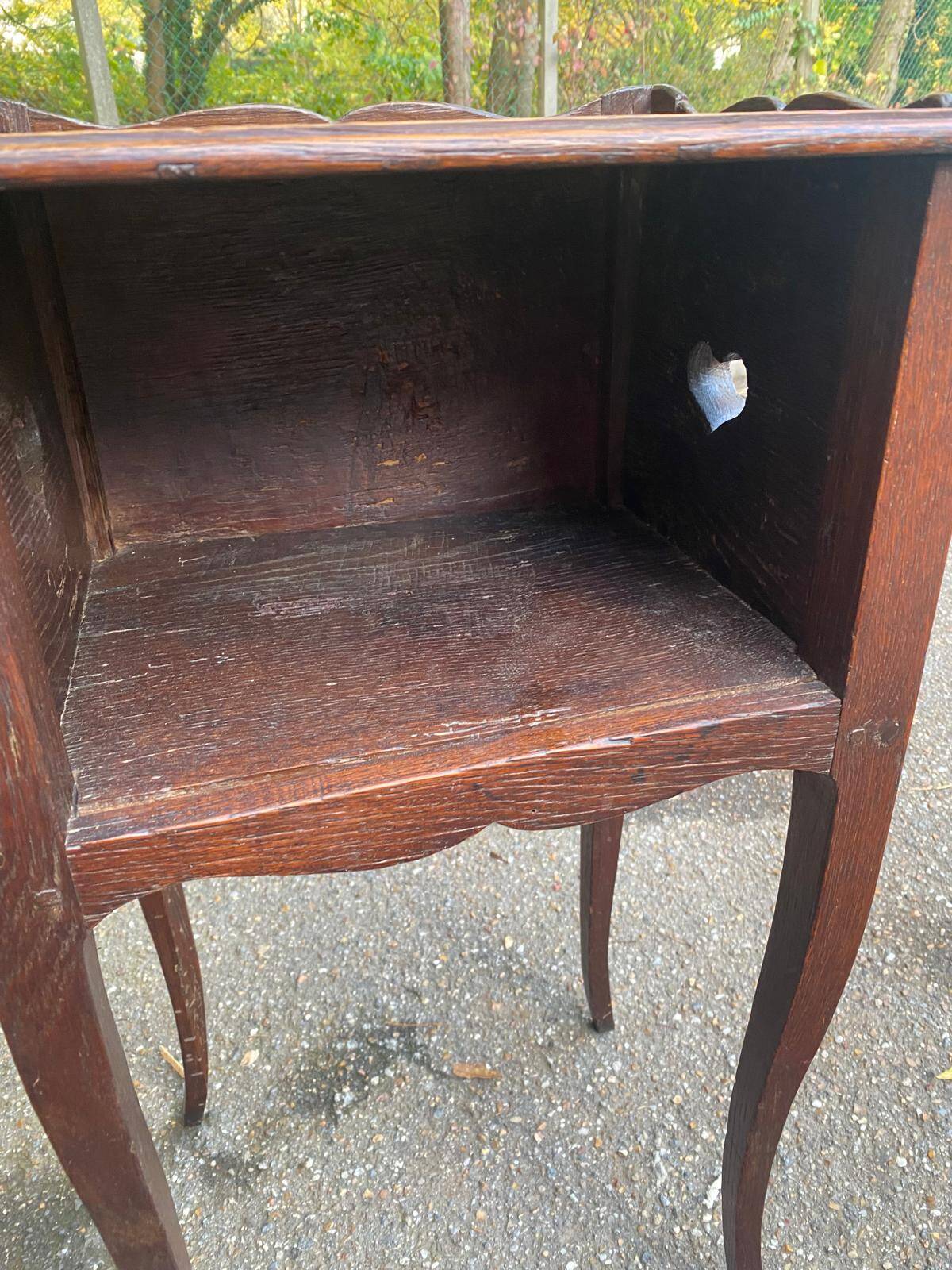 18th century Louis XV solid wood bedside table