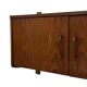 Vintage wall cabinet compact wall system 1960s teak veneer