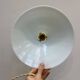 Vintage white opaline pendant light
