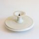Servant, Cup on foot, White ceramic display stand, Paris, 19th century.