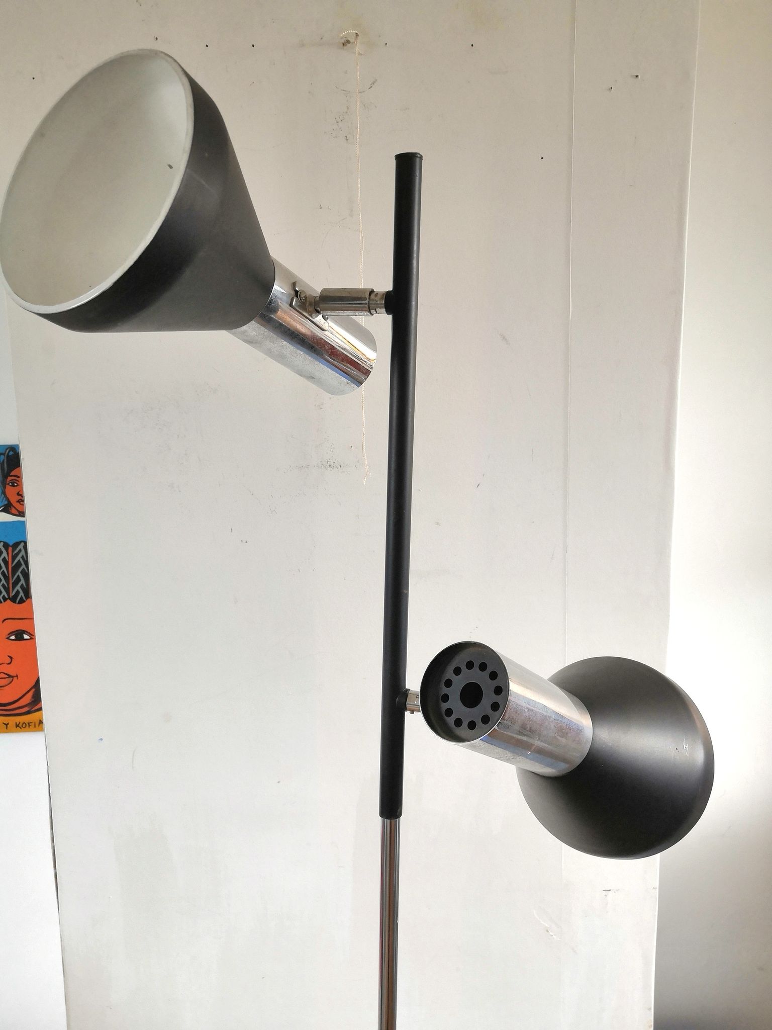 Lampadaire Koch et Lowy pour OMI design années 70