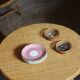 Lot 4 saucers Céranord Saint Amand Trianon