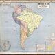 Old school map Vidal-Lablache 20, Mézières, T18, 1900 South America
