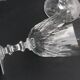 Suite of 6 Baccarat crystal water glasses with honeycomb patterns.