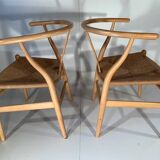 2 Wegner model Y chairs in beech
