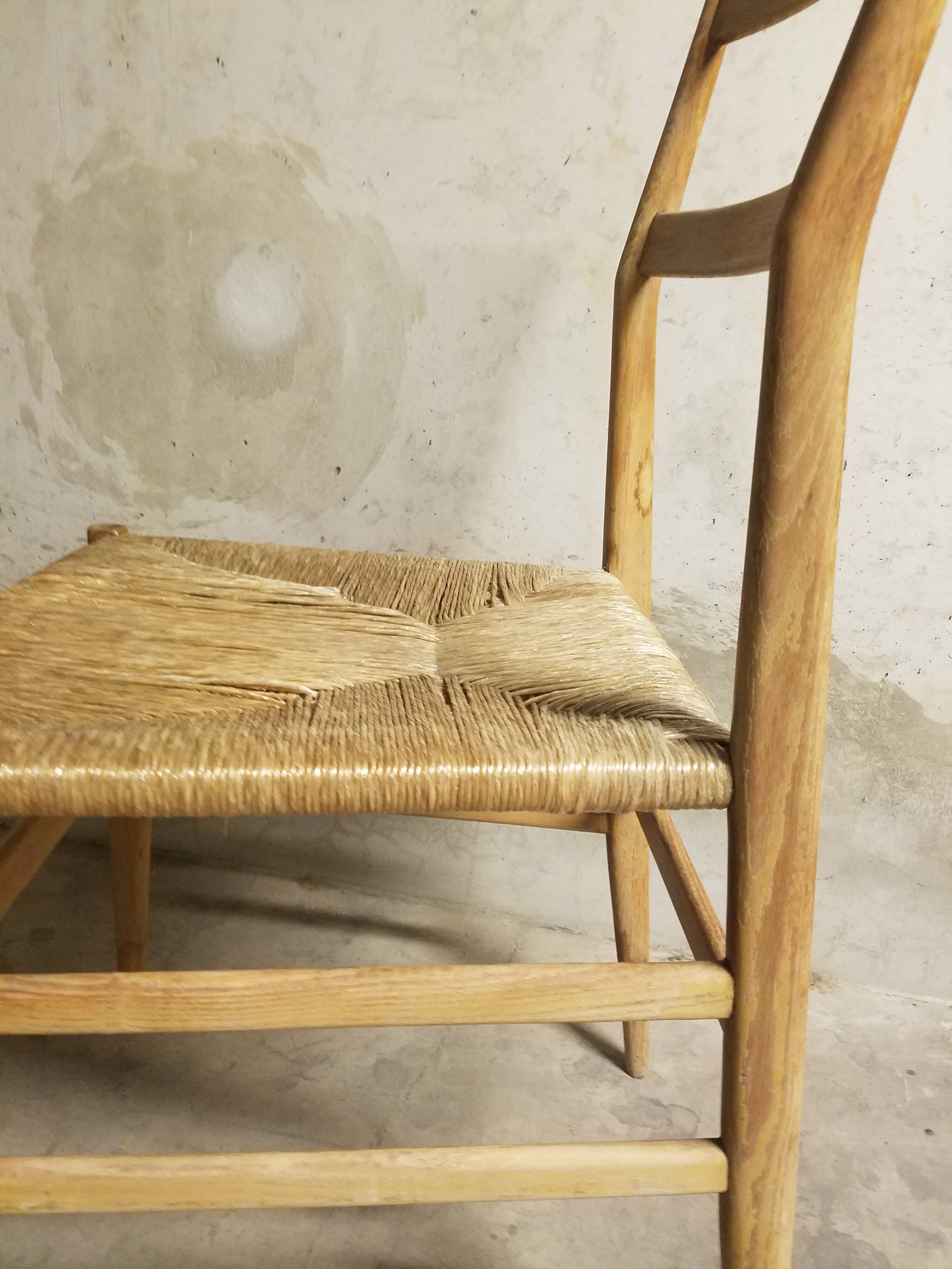 Ensemble de 4 chaises Leggera par Gio Ponti