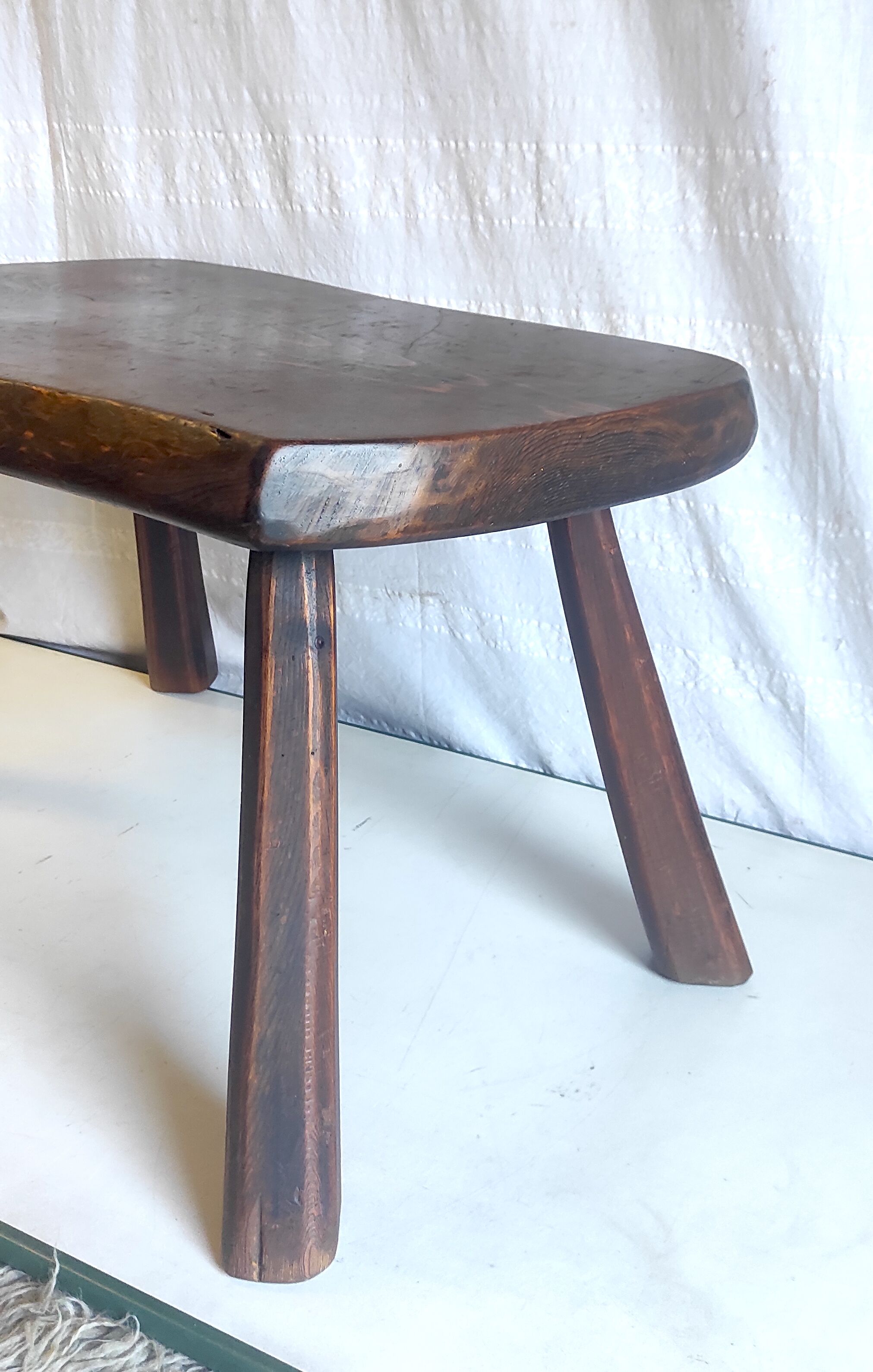 Brutalist solid wood coffee table – 50s/60s