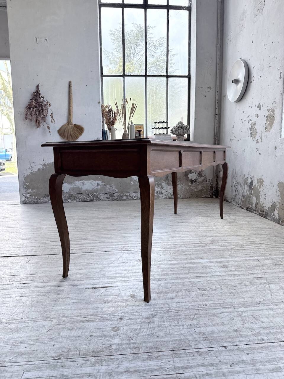 Console bureau en chêne 1960