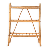Scandinavian Bamboo Magazine Rack, 1960s