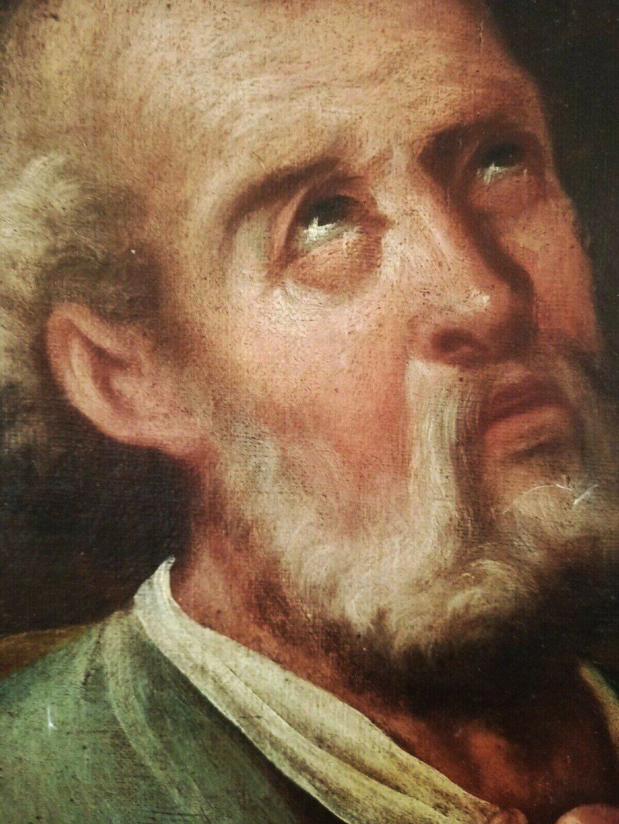 tableau ancien de Saint Pierre, XVIIe siècle