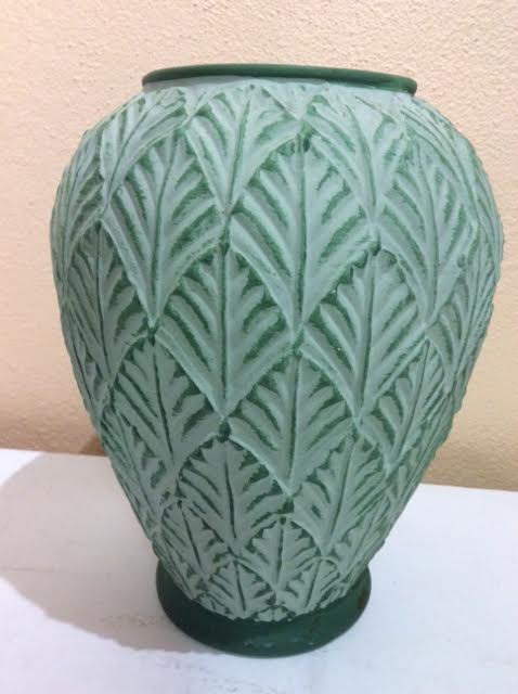 Conical terracotta vase