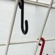 White minimalist string coat rack, modern mid-century, 1960s.