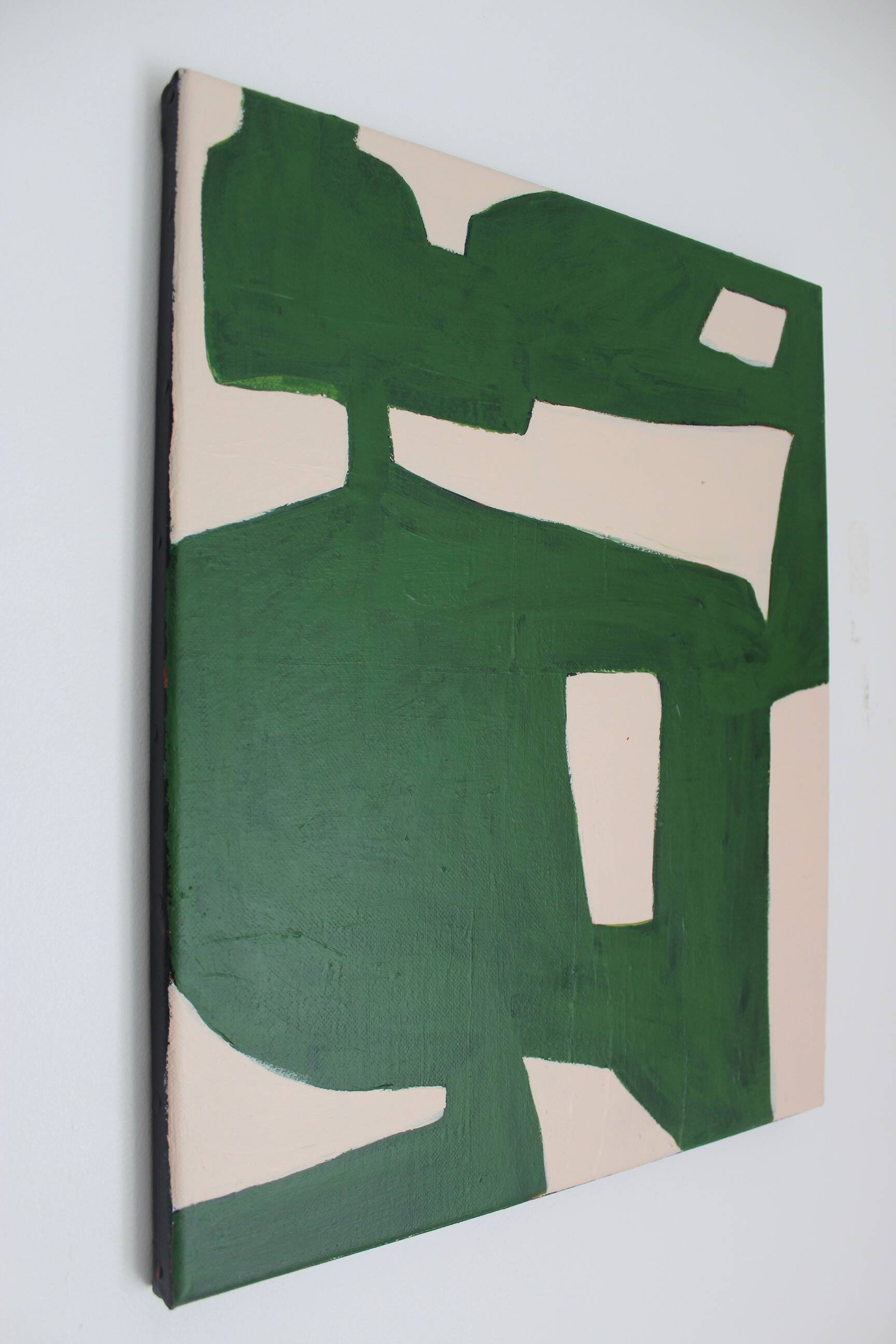 Peinture sur toile Organic vert