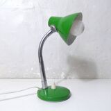 Vintage green metal adjustable desk lamp