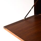 Danish vintage sideboard with drop-down door and sliding panels
