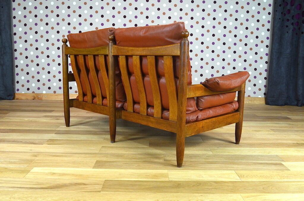 Banquette & fauteuils de style brésilien vintage 1960